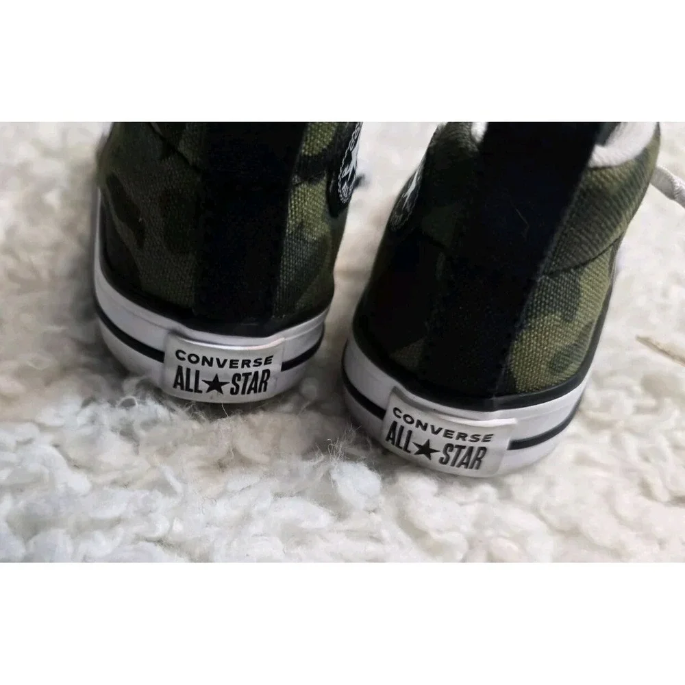 Converse All Star Kids CTAS Street SNEAKERS Green Camouflage Lace up 5